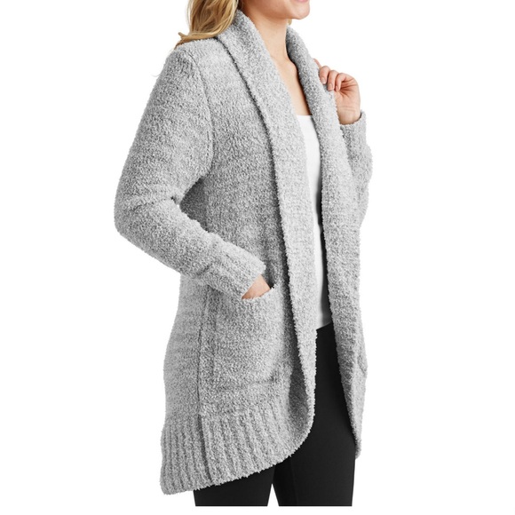 Members Mark - Luxury Cozy Lounge Cardigan - Gray - L/XL - Picture 3 of 4